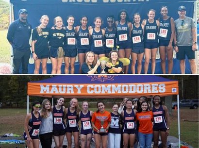  Maury and Granby Girls Cross Country Teams